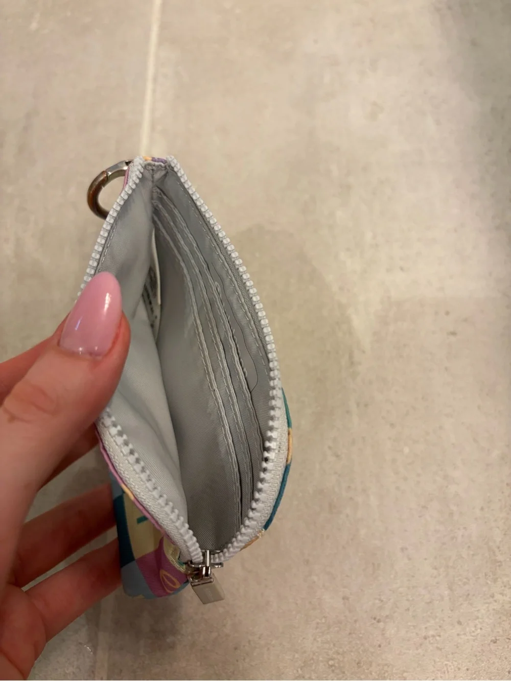 Lululemon athletica Multicolor Checker Coin Pouch • clippable mini wallet